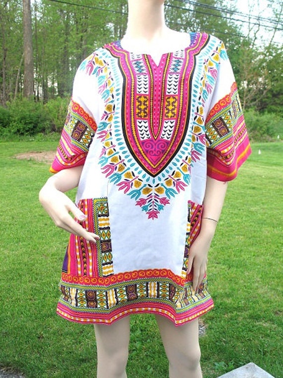 dashiki shirt dress