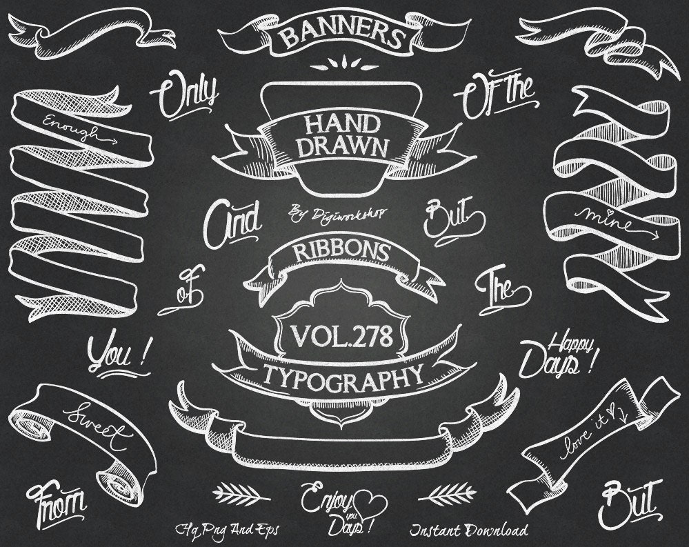 Chalkboard Clip Art Clipart Chalkboard Banners