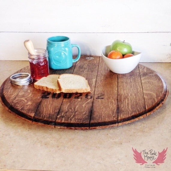 Wine Barrel Lazy Susan