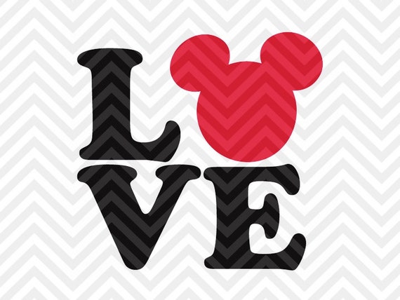 Love Disney Mickey Mouse Minnie Mouse SVG by ...