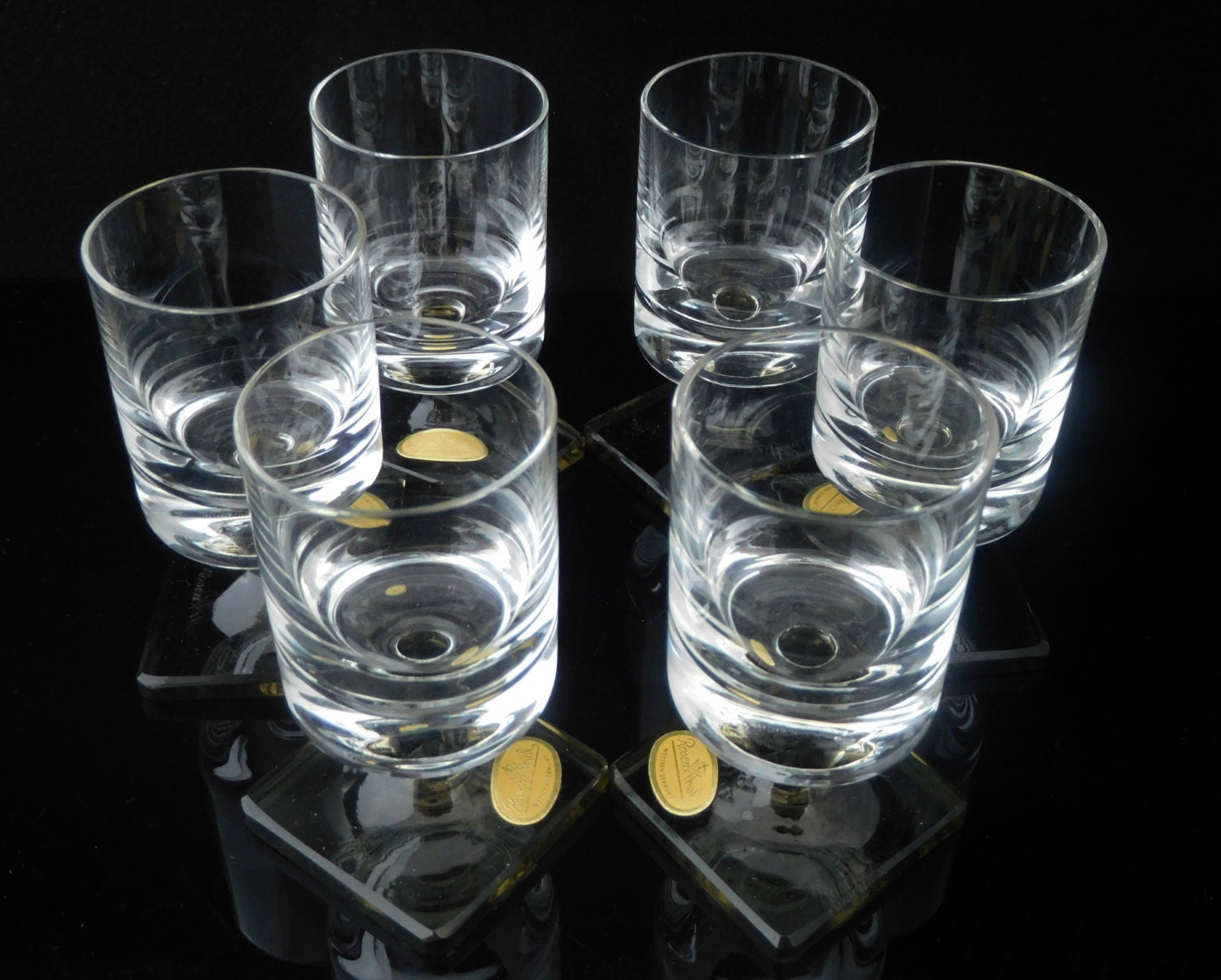 Lead Crystal Stemmed Shot Glasses ROSENTHAL 'Berlin'