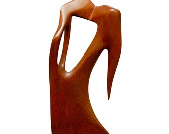 Modernist Ifit Wood Sculpture