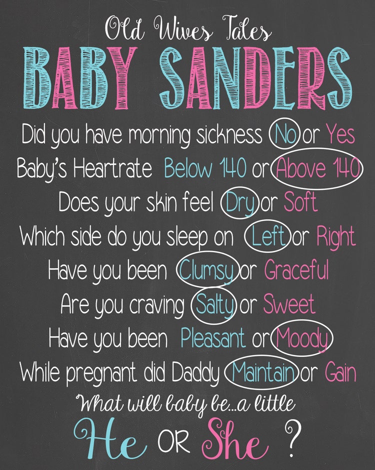 Old Wives Tales Personalized Printable by LaLaExpressions on Etsy
