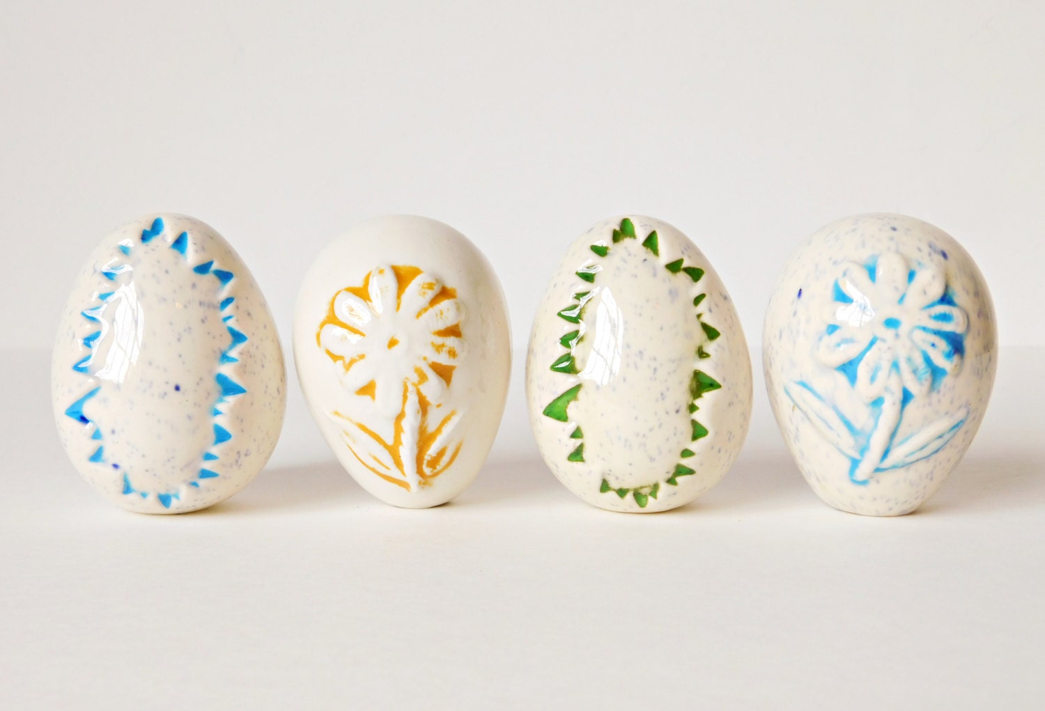 Decorative Ceramic Eggs Hand Made and by LavishMaidenVintage