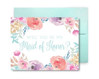 Bridesmaid Proposal Card, Will You Be My Bridesmaid Card, Bridesmaid Maid of Honor Gift, Matron of Honor, Brides Man, Flower Girl #CL198