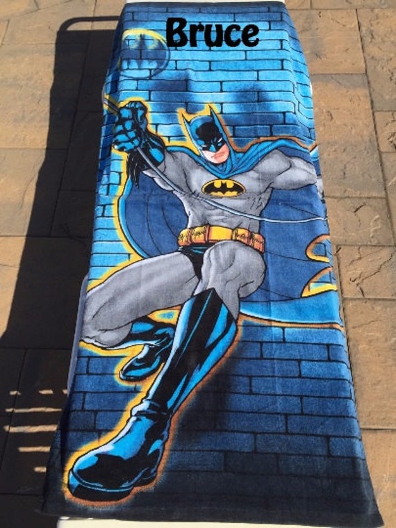 BATMAN Cartoon Character Beach Towel Personalized Beach Towel