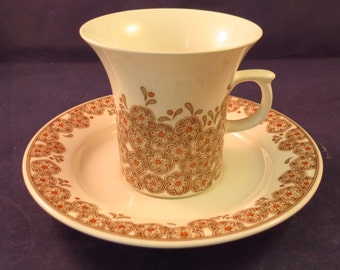 Arabia of Finland, Veronica Coffee cup and saucer.