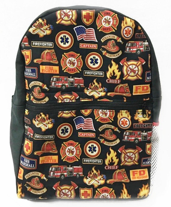 Items similar to Firefighter Backpack Firefighter Bag Student