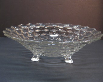 Fostoria American Pattern 3 Footed Bowl 1915-1986 Serving Bowl
