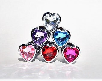 Butt Plug HEART SHAPED PLUGS Anal Plug Sex Toy Plugs Jeweled Butt Plug Metal Butt Plug Dildos Cosplay Mature Bdsm Toys bdsm plug Princess