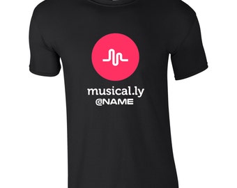 Musical.ly Graphic design MENS T Shirt Unofficial