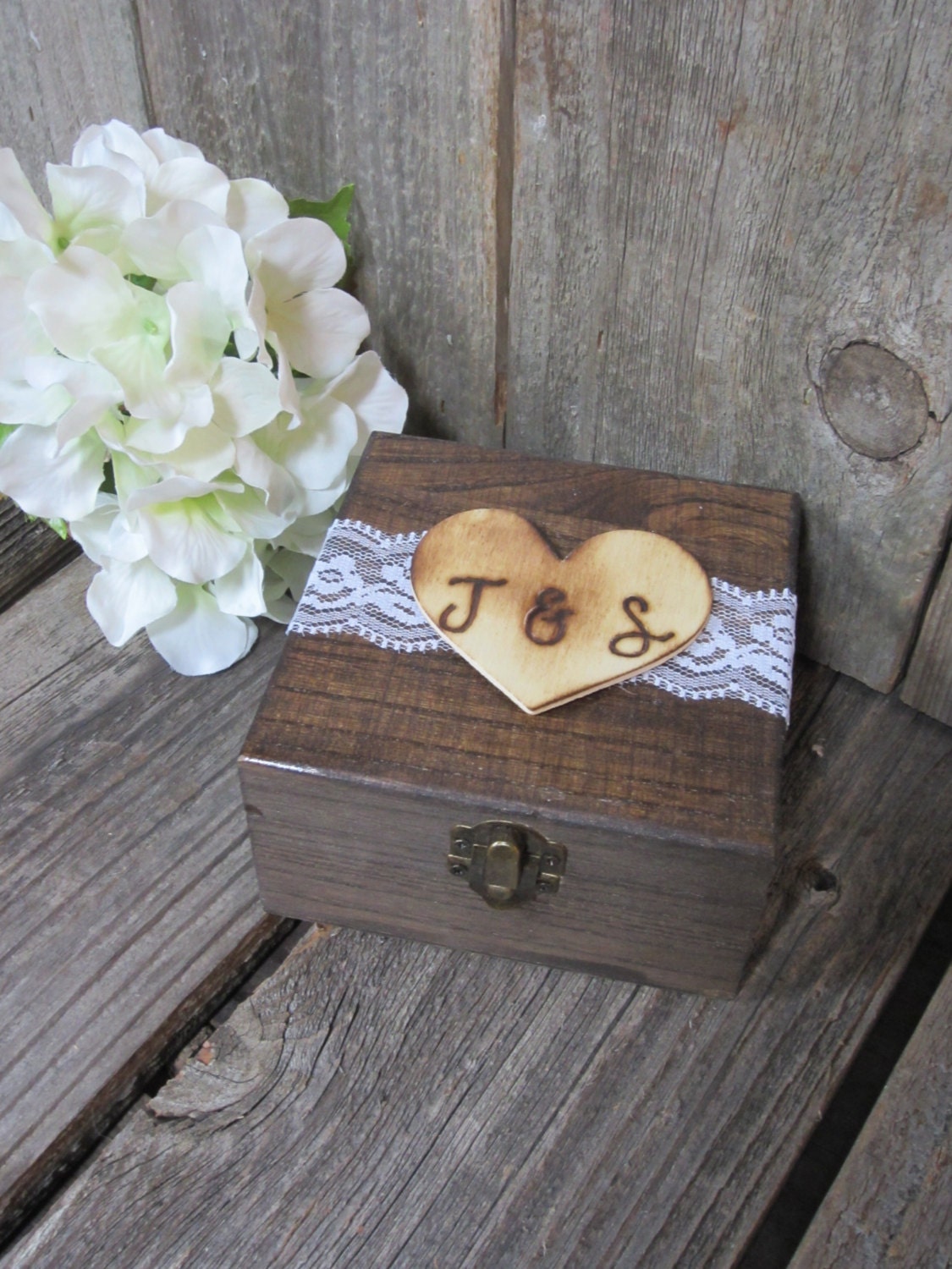 Rustic ring bearer box custom ring bearer box by PerryhillRustics
