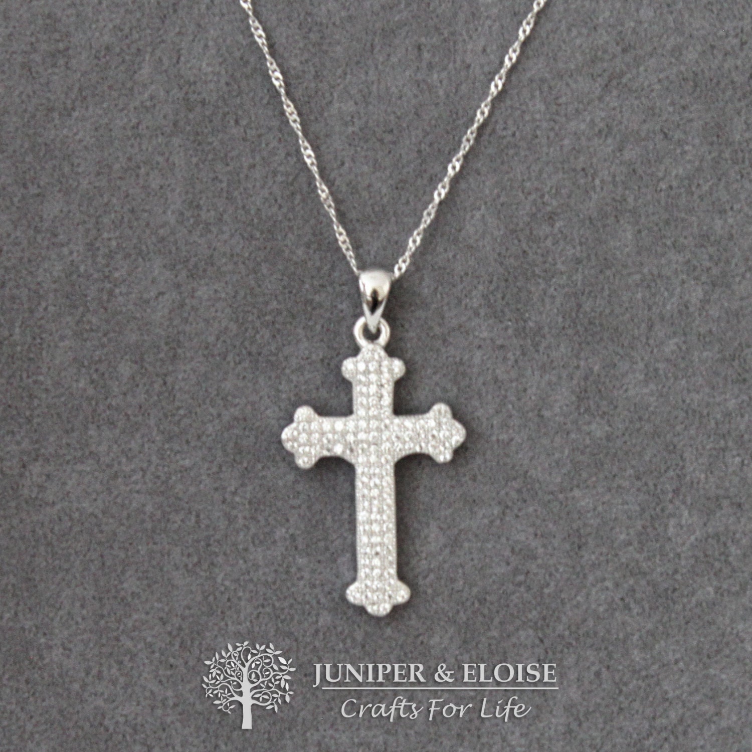 Cross Necklace Womens Necklace 925 Silver Necklace