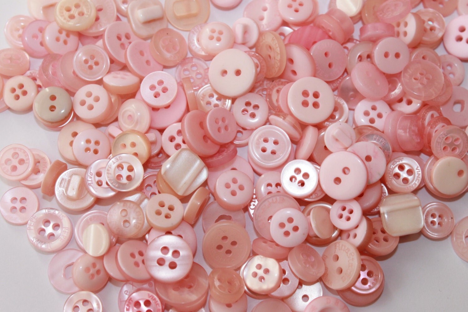 Small cute tiny baby pink buttons girls buttons DIY supplies