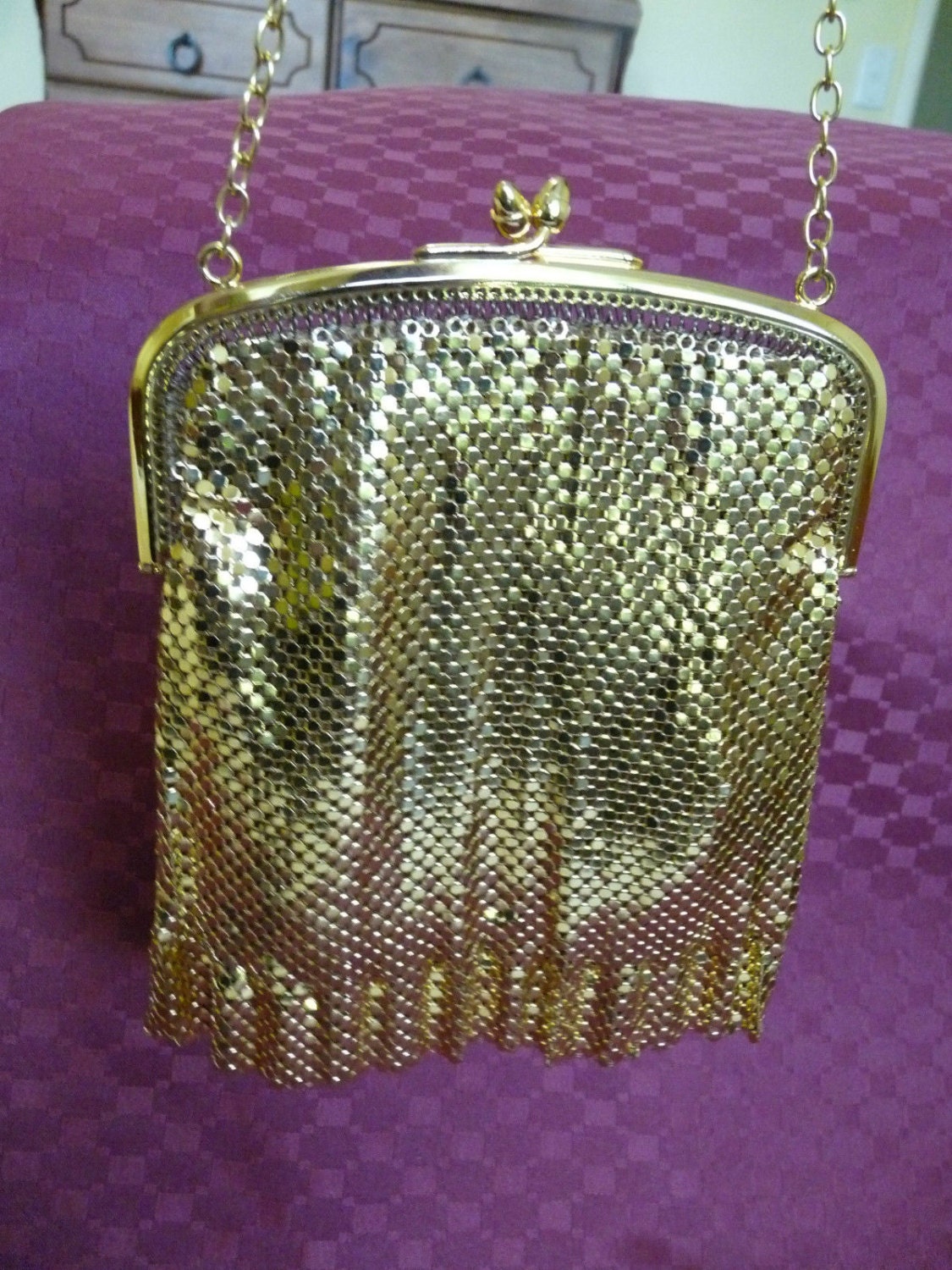 mesh hand bag