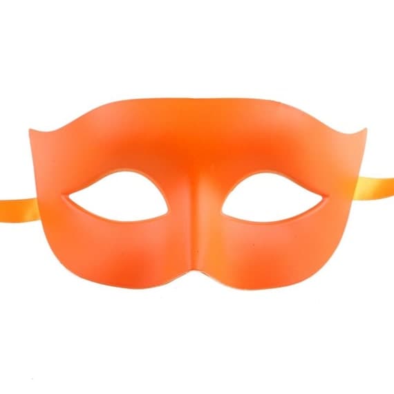 Orange Masquerade Mask by MasksandTiaras on Etsy
