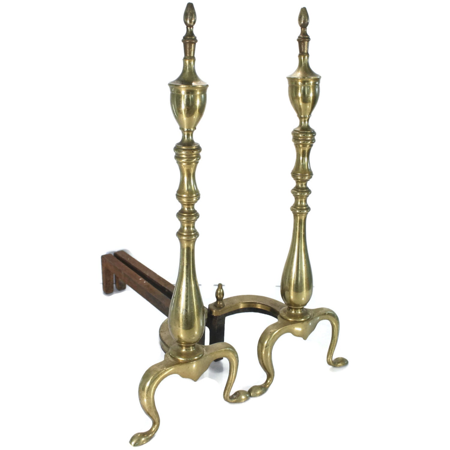 Brass Andirons Fireplace Andirons Puritan Brass