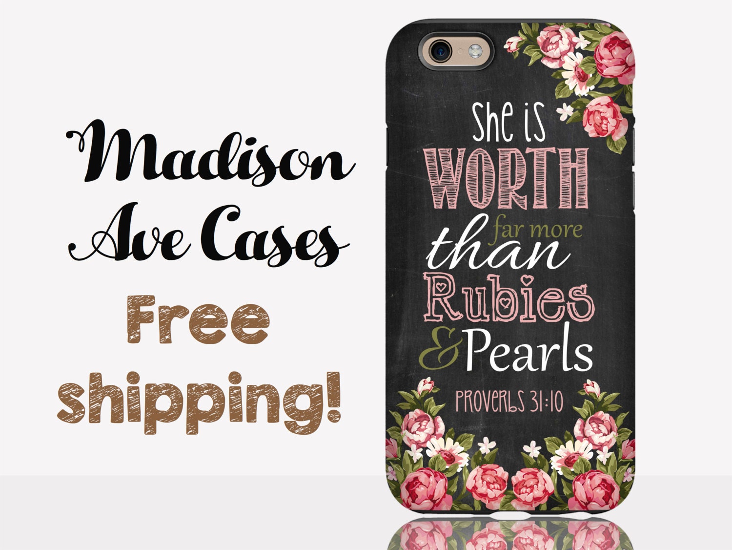 Phone Case She Is Worth Far More Than Rubies & Pearls