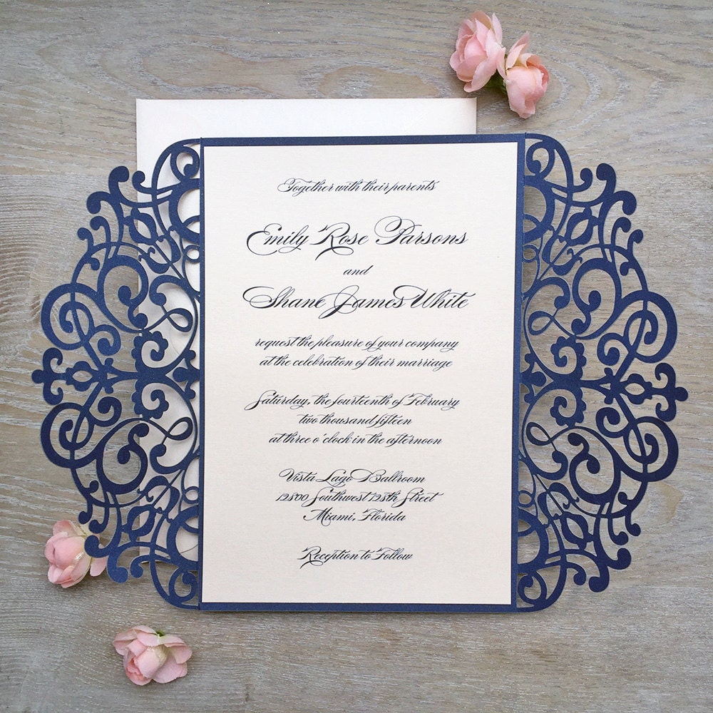 Gorgeous Laser Cut Wedding Invitation Inspiration | Alexanders Print