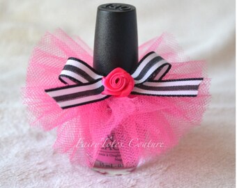 Nail Polish Tutu Favor (Shorter Style) - Kate Spade Inspired Favors - Paris Party Favor
