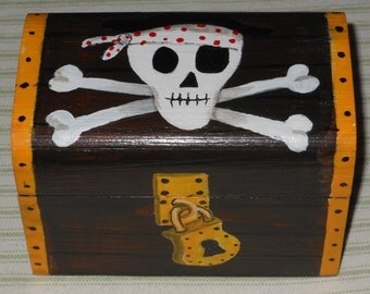 pirate treasure chest jewellery/ trinket box