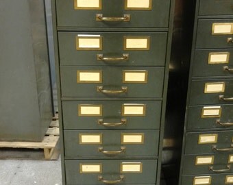 Shaw Walker Nine Drawer File Cabinet