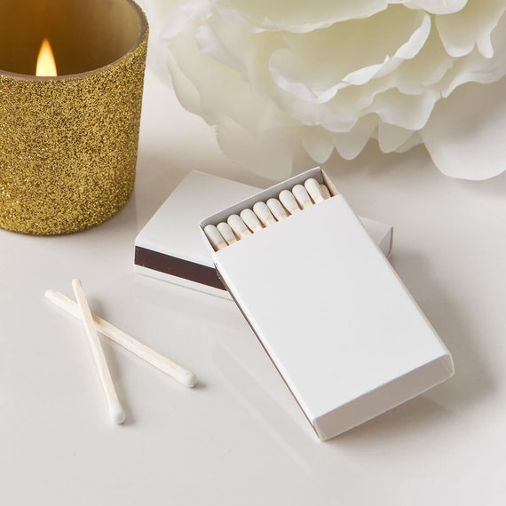 Plain White Matchboxes Blank Set of 50