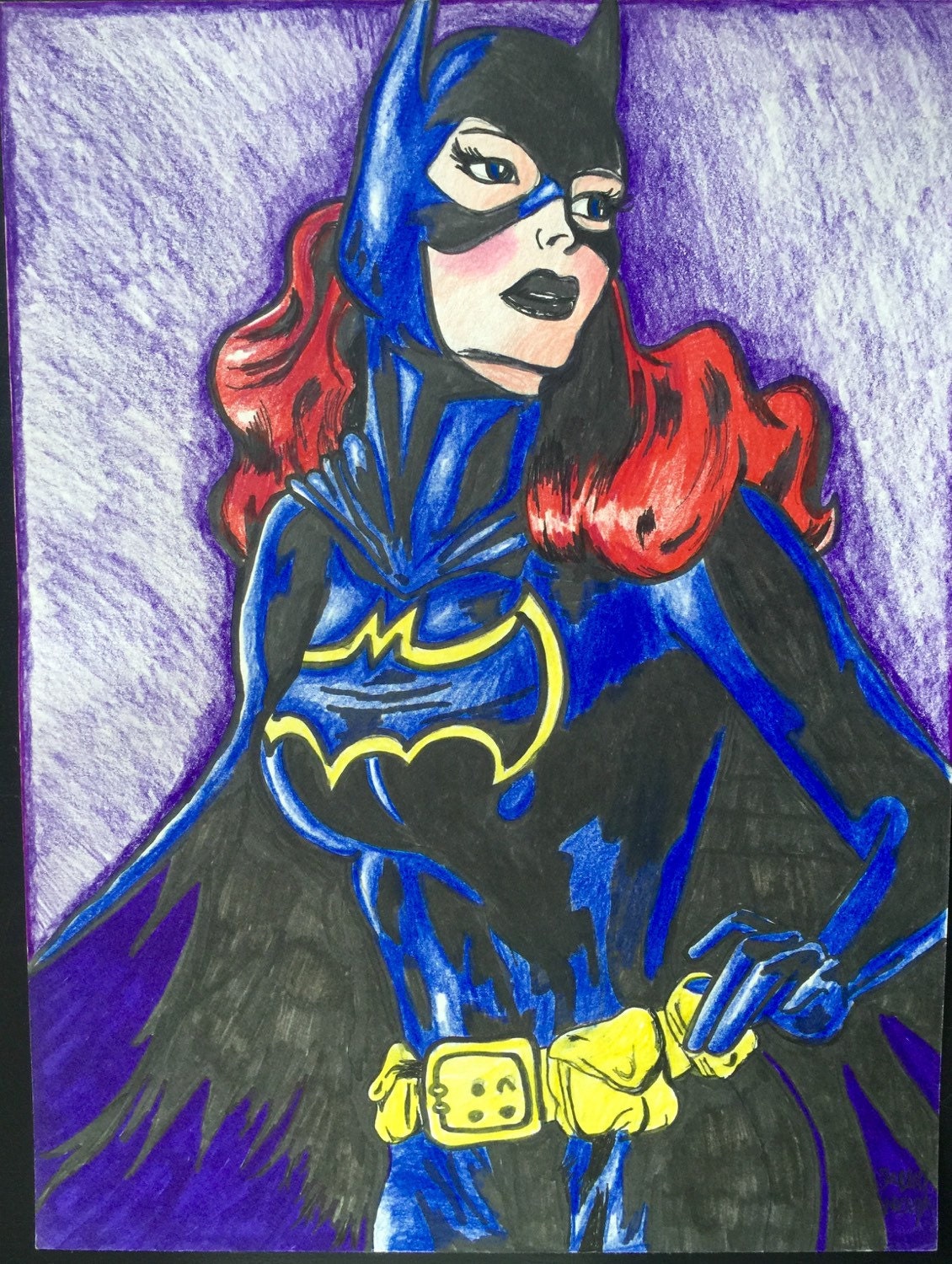 Vintage Batgirl 9 x 12 PRINT