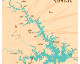smith mountain lake navigation chart