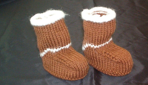 how to knit baby ugg booties how to knit baby ugg booties