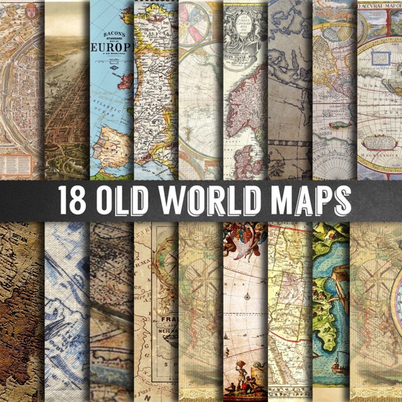 Old World Map Paper Vintage Maps Vintage Map By