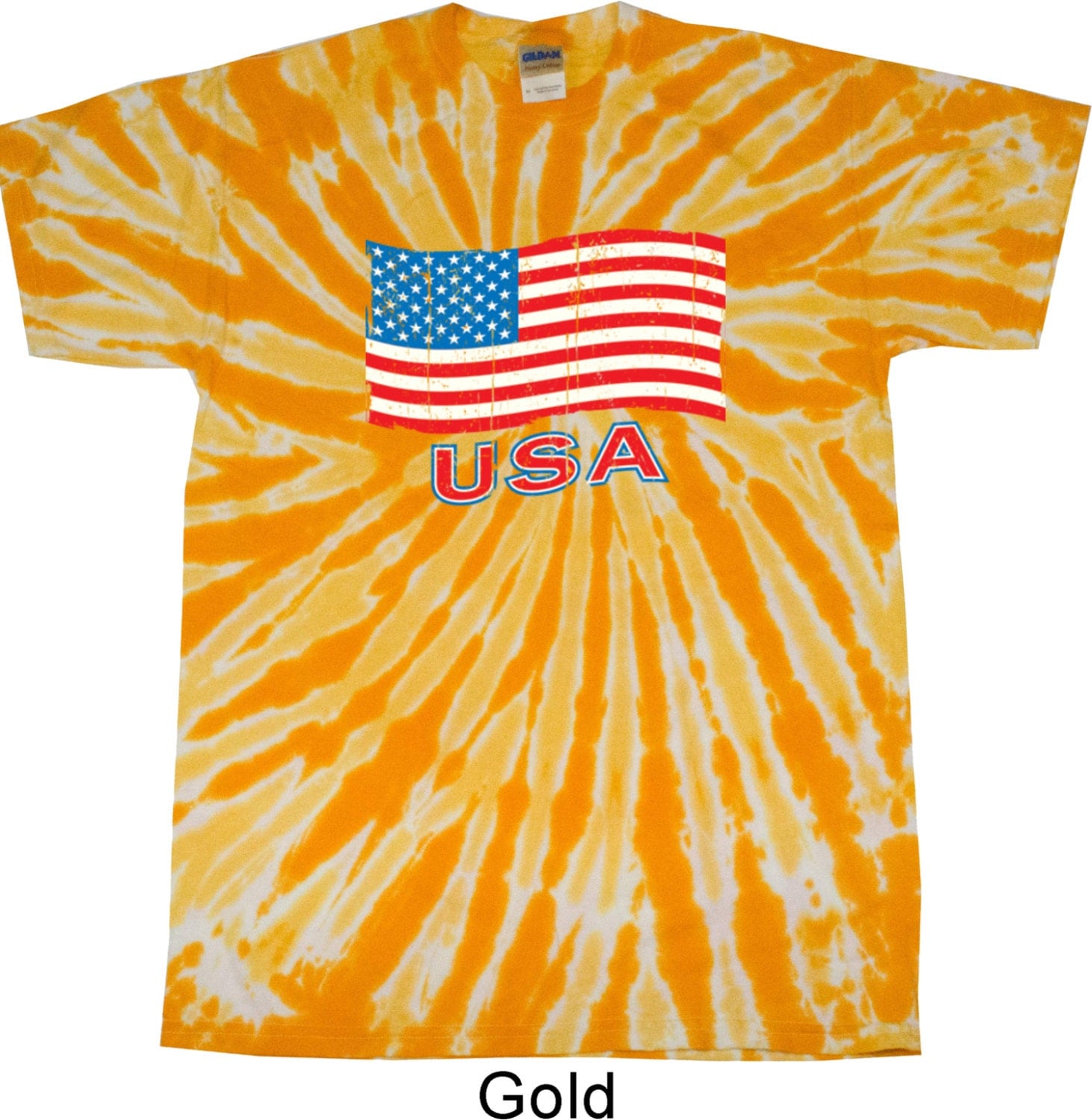 tie dye american flag t shirt