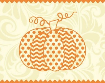 Polka Dot and Chevron Pumpkin -svg -ai -dxf -cdr -eps -jpeg -png -pdf -wmf -docx -Iron on Transfer -Cricut -Vinyl Cutting -Laser Engraving