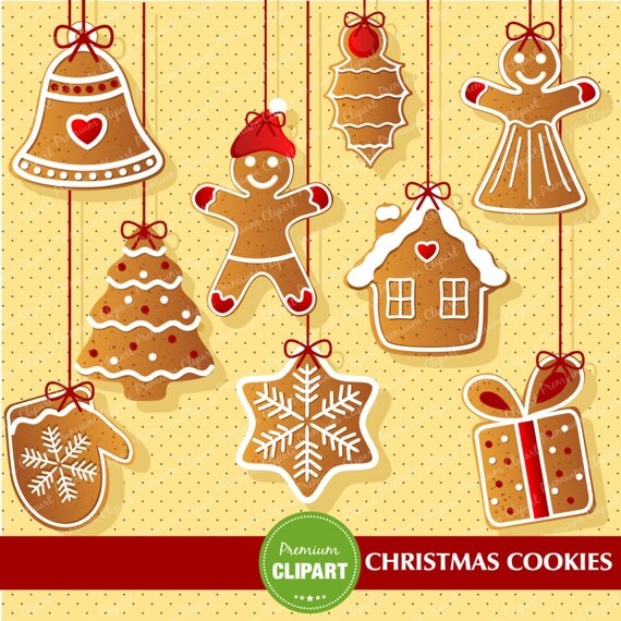 Christmas cookies clipart Ginger man clipart Gingerbread