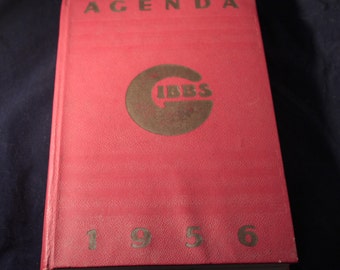 Agenda GIBBS of 1956 with razors Buvars Catalogue advertisements and Badgers of shaving PLV advertising object
