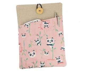 Panda Kindle case, Paperwhite sleeve, Kobo Aura cover, 6" eReader case, Kobo Aura H20, Kindle Voyage, Nook cover, Kindle Touch, Panda