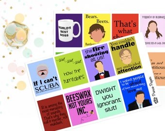 Planner Stickers The Office for your Erin Condren Life Planner, Plum Paper, Happy Planner or Inkwell