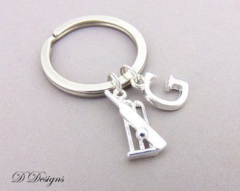 Cricket Keyring, Cricket KeyChain, Sporty Key Chain, Sporty Keyring, Personalised Keychain, Cricket Gifts, Cricket Jewellery