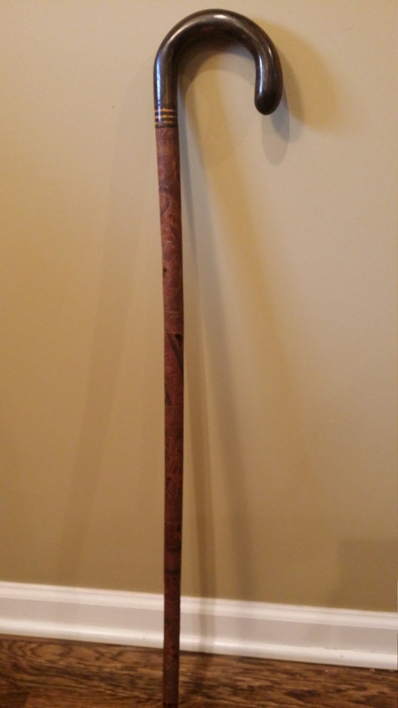 Vintage Shepherd's Crook Walking Cane