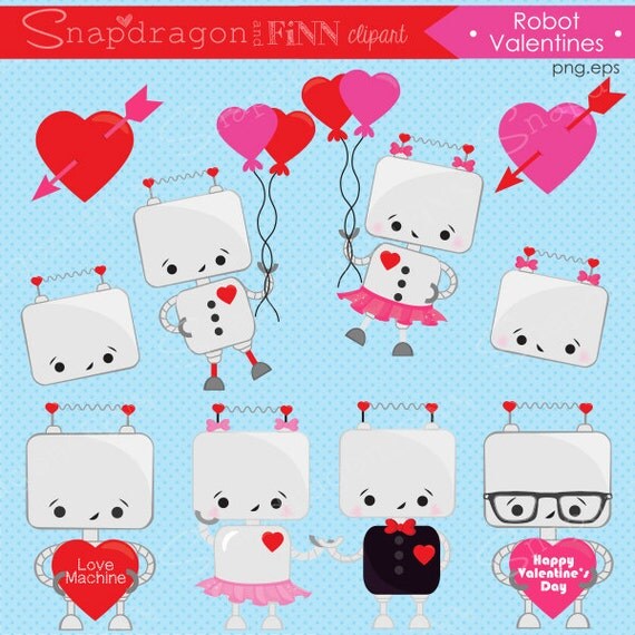 robot valentine clip art - photo #26