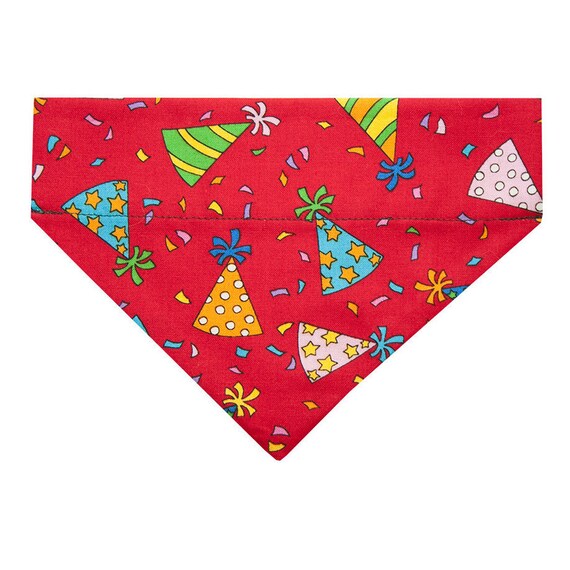 Birthday Hat Dog Bandana Small Happy Birthday by MaxwellLaneDogs
