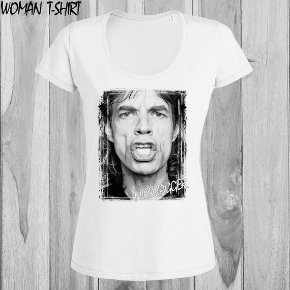 Mick Jagger t shirt womens Rolling Stones Shirt by ToniKaramanoff