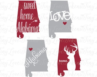 Alabama Sweet Life Design for Silhouette and other craft cutters (.svg/.dxf/.eps/.pdf/.png)