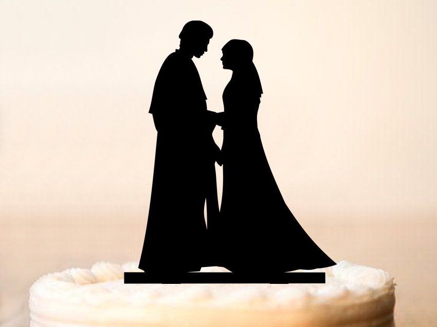 Star Wars Cake Topper Anakin and Padme Cake Topper Star Wars