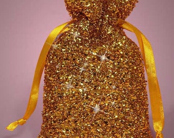 Metallic Gold Glam Favor Bag