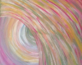 Painting - Acrylic 24x24 Piece entitled "Peek Inside"