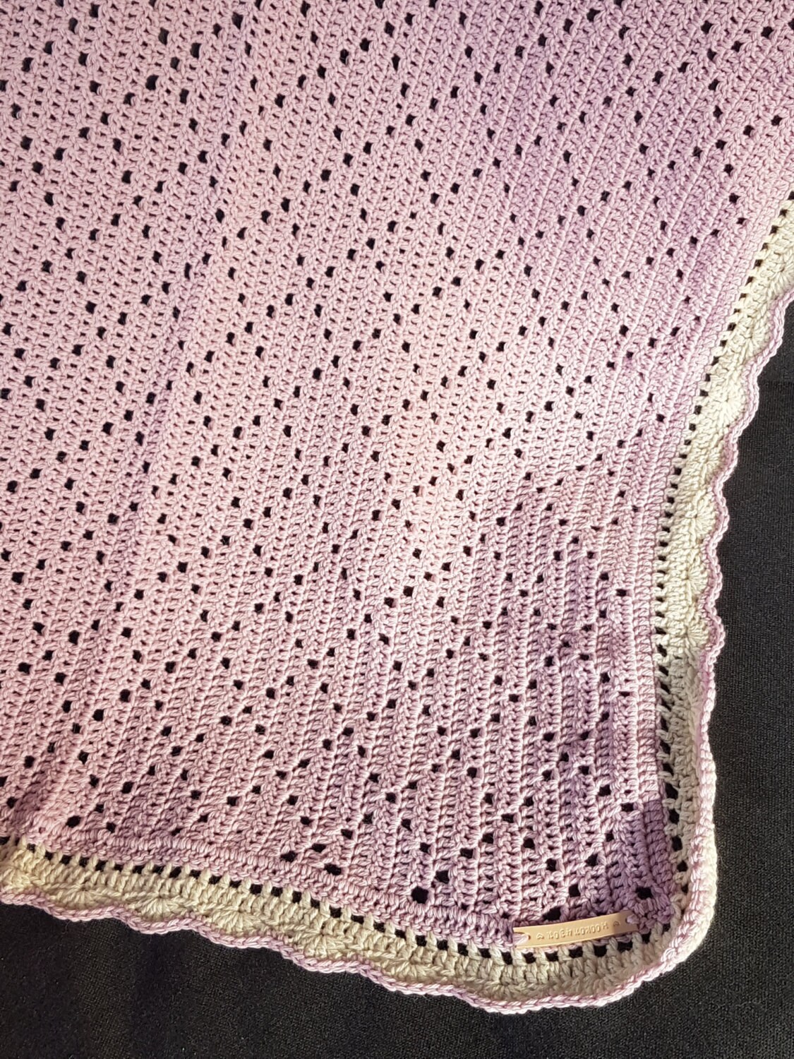 Vintage baby Blanket old Pink by Wool66 on Etsy
