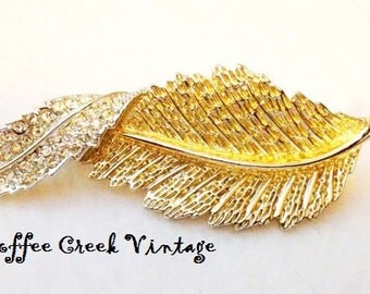 Vintage Brooch- Sarah Coventry Leaf Brooch-Vintage