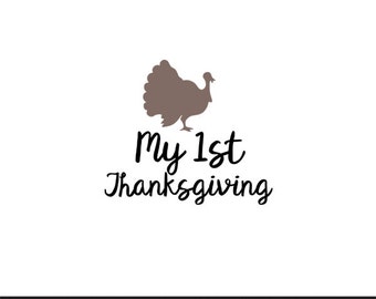 my 1st thanksgiving svg dxf file instant download silhouette cameo cricut clip art commercial use
