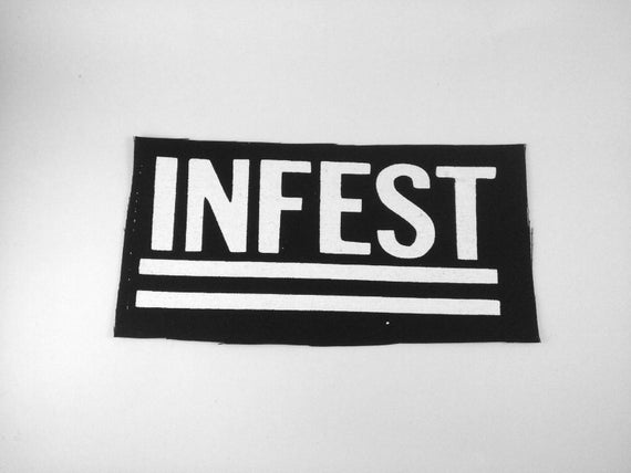 Infest Punk Band Patch Power Violence Grindcore by xDISPATCHx